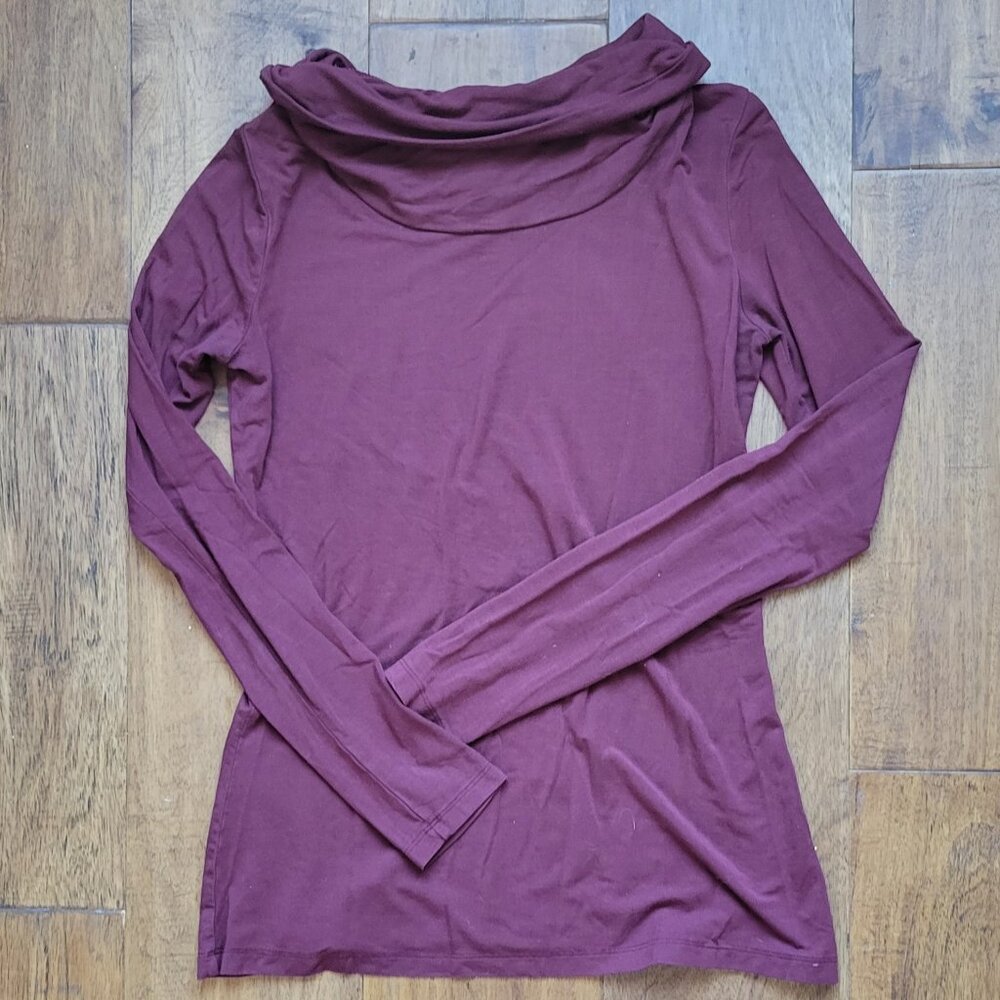 Aventura Maroon Turtleneck Sweater